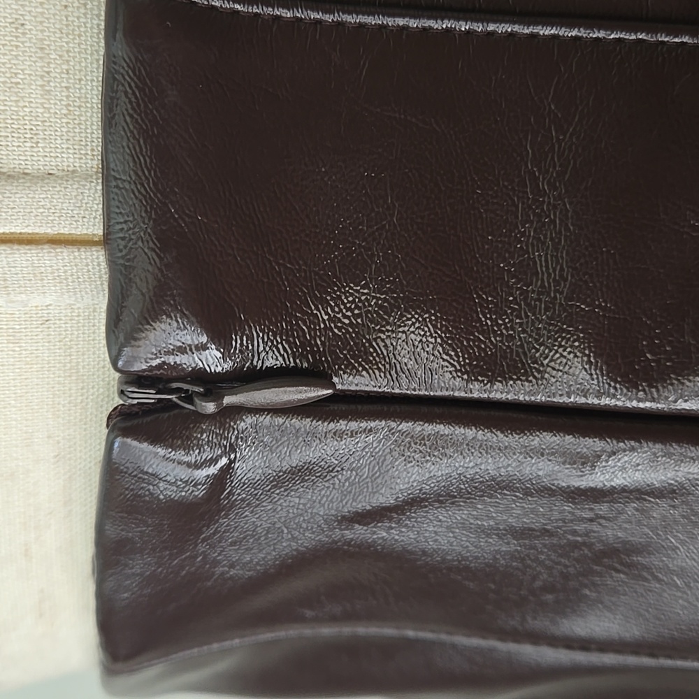 Worthington x JCPenney Maxi Vegan Leather Skirt In Chocolate Plum, 4, NWT - Picture 12 of 14